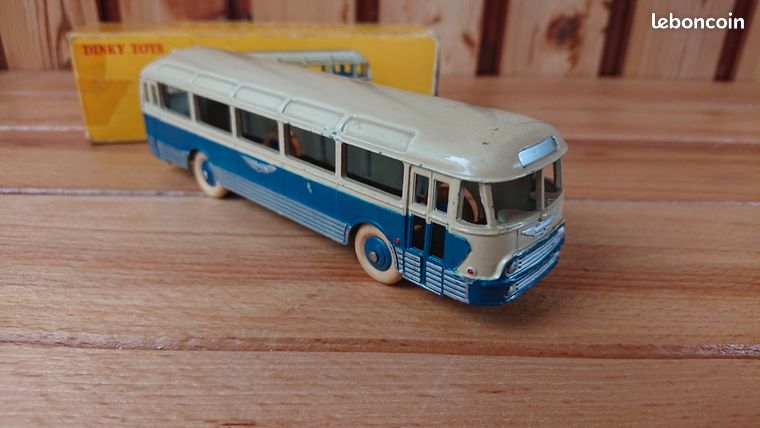 Dinky Toys Ancien - Autocar Chausson Réf 29 F - Bleu Et Crème - Boîte D'origine - 1958