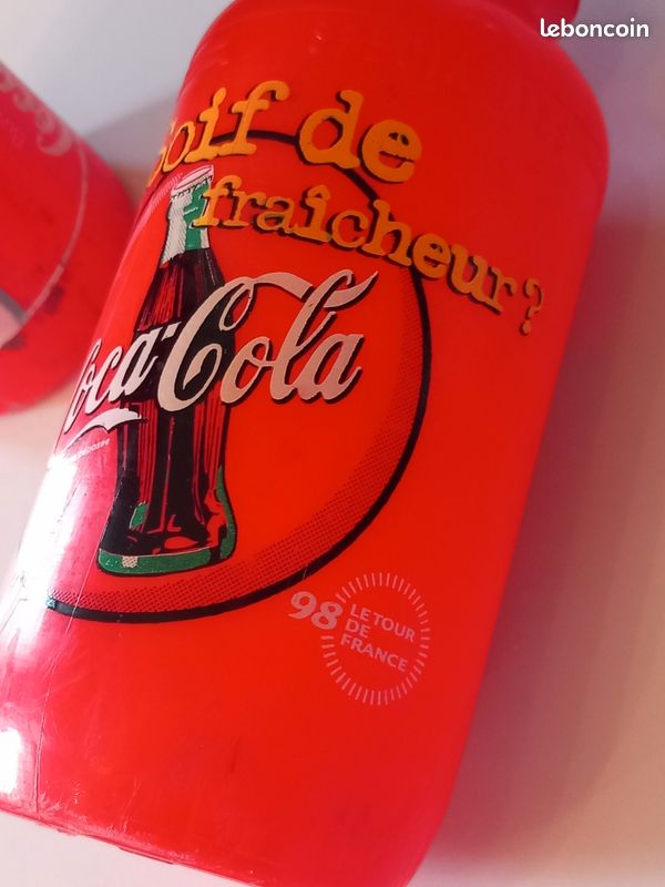 Bidon Cyclisme de collection Coca Cola du Tour d'Espagne. Vuelta année 90