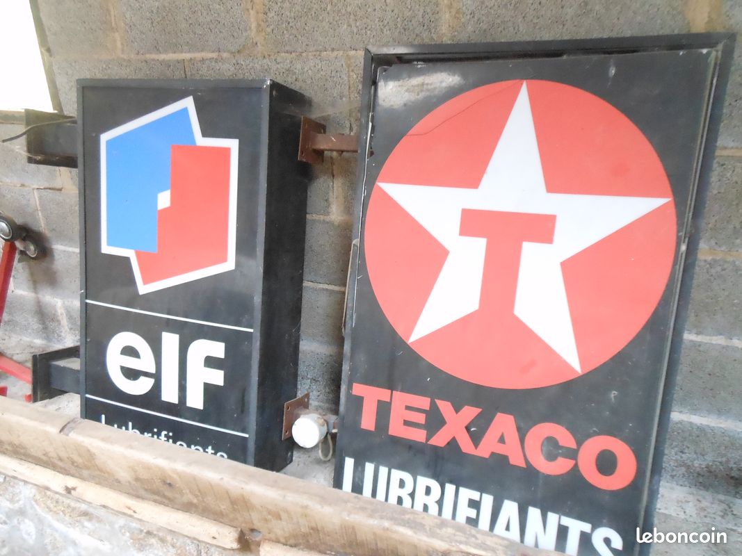 Enseignes de garage lumineuses – Texaco & Elf (image 2)
