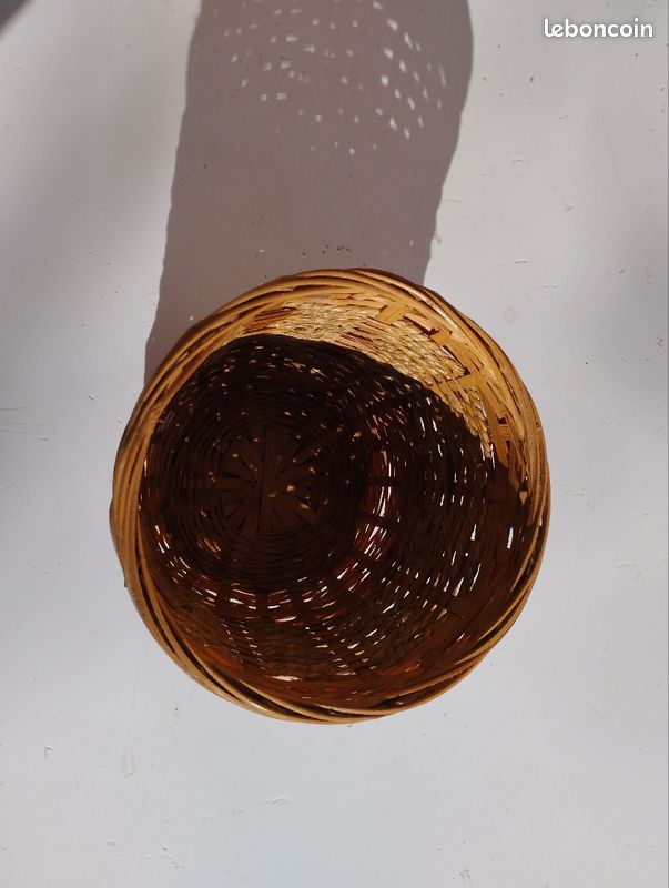 Cache pot en osier et ficelle (image 2)