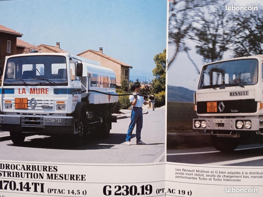 1988_ Camions RENAULT_ Cat. 16 p._" Trs CITERNIER "_ PARFAIT ÉTAT (image 7)