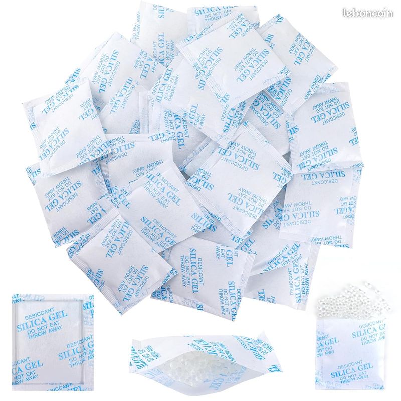 Lot De 60 Sachets Déshydratants Gel De Silice (5g Chacun) - Absorbeur D'humidité LotFancy