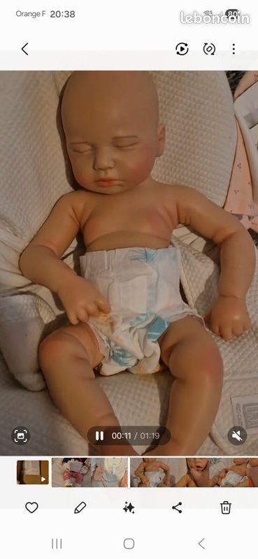 Silicone complet bébé reborn loulou 51 cm (image 3)