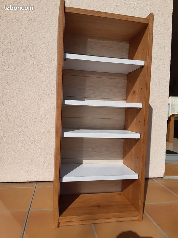 Meuble chêne massif / tablettes Formica (image 3)