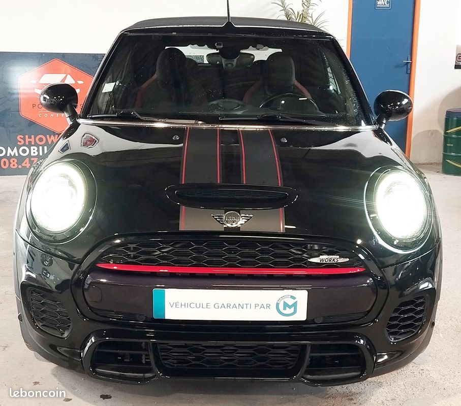 Mini cooper cabriolet (3) john cooper works 231cv finition pro bva8 etat exceptionnel entretien a jour garantie 6 mois (image 2)