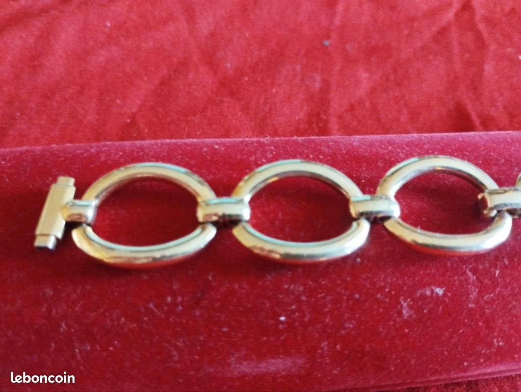 Bracelet montre metal doré (image 7)