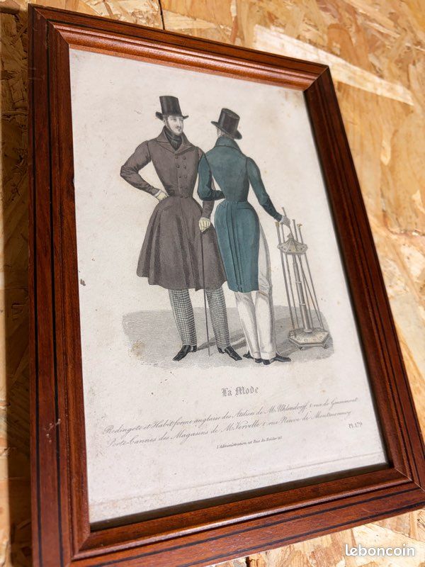 Lithographie « la mode » 19x27cm (image 1)