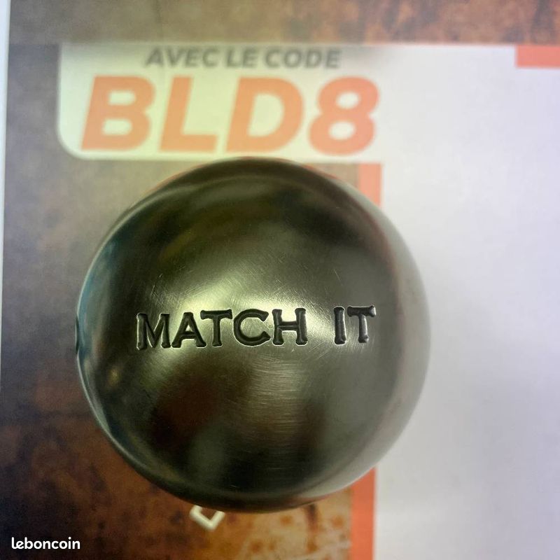 Boules De Pétanque OBUT MATCH 650 A1 - 73mm 650g - Boîte Vintage