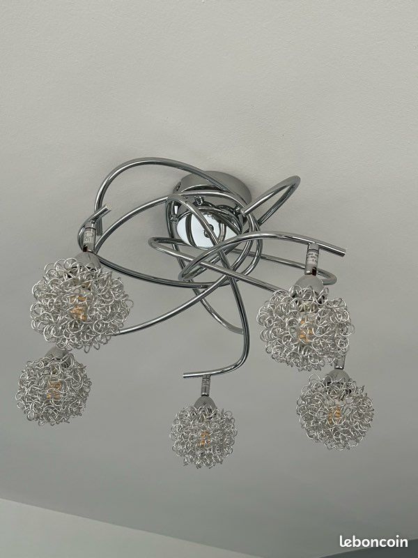 Lustres 5 boules led (image 2)