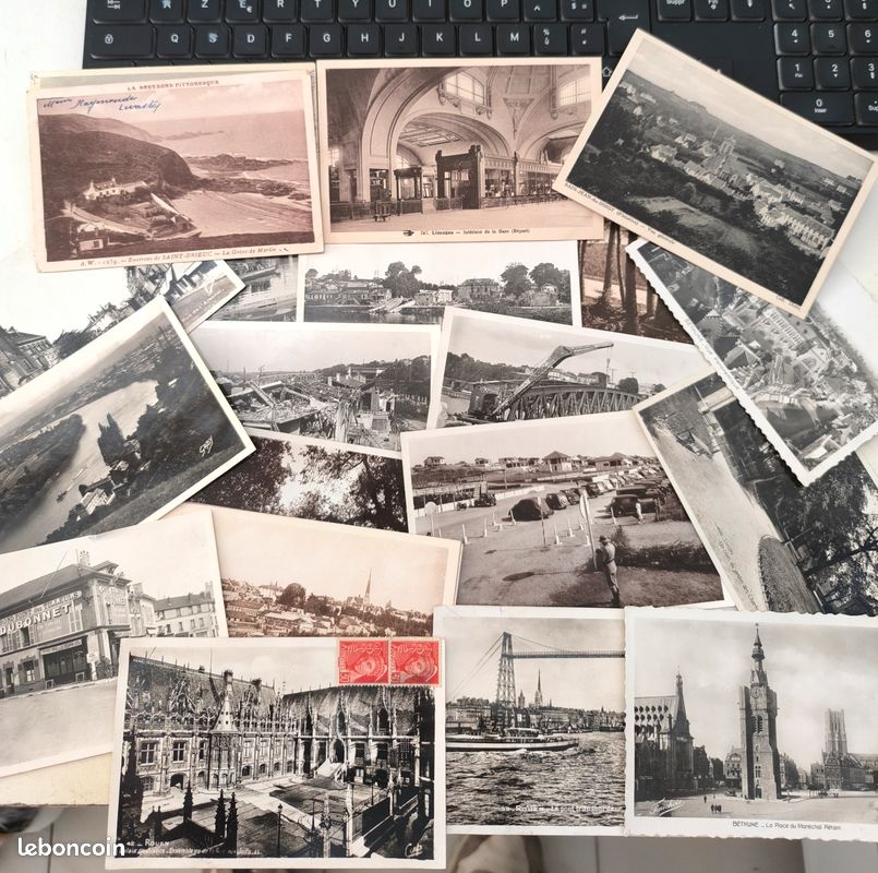 Lot de 20 cartes postales anciennes - Collection