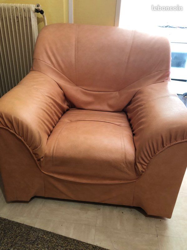 Canapé avec 2 fauteuils (image 1)