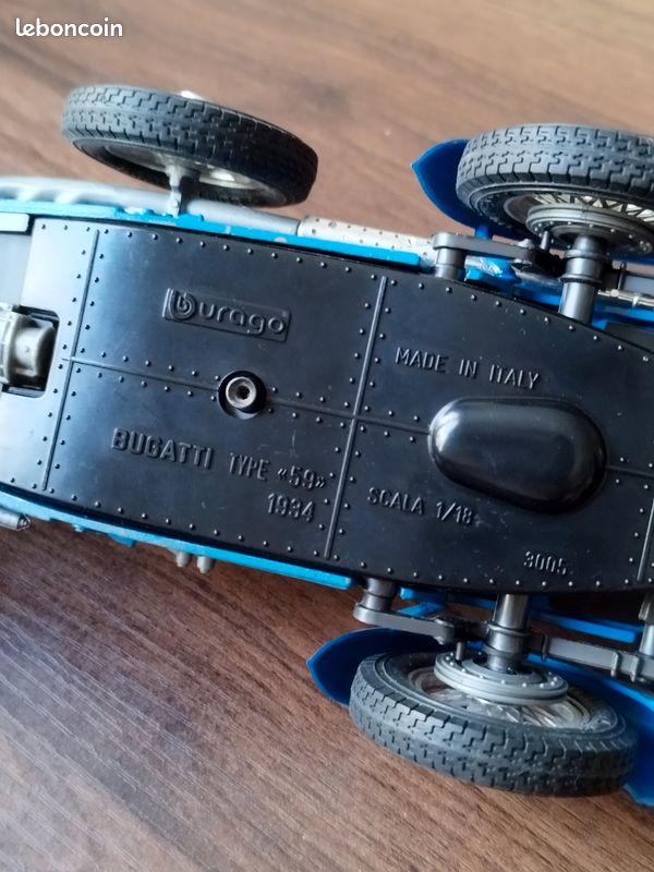 Bugatti Scala Type 59 – 1934 – Miniature Burago 1/18 – Italie – Occasion