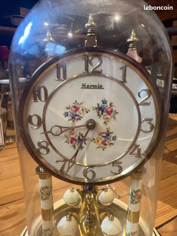Horloge vintage antique Hermle de table (image 2)