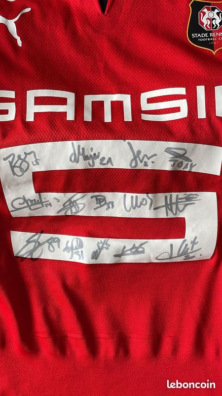 Football Maillot Srfc 2021 Maillot Dédicacé De Foot Stade Rennais