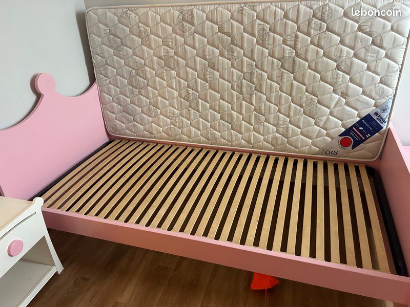 Ensemble lit + table de chevet + matelas (image 6)