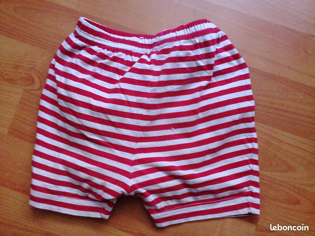 Short rayé Garçon 6 mois - daa (image 1)