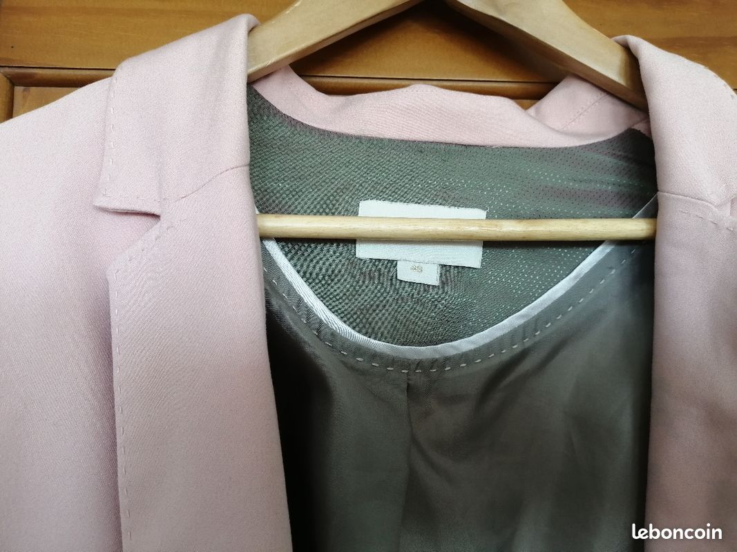 Veste de tailleur rose poudrée (image 2)