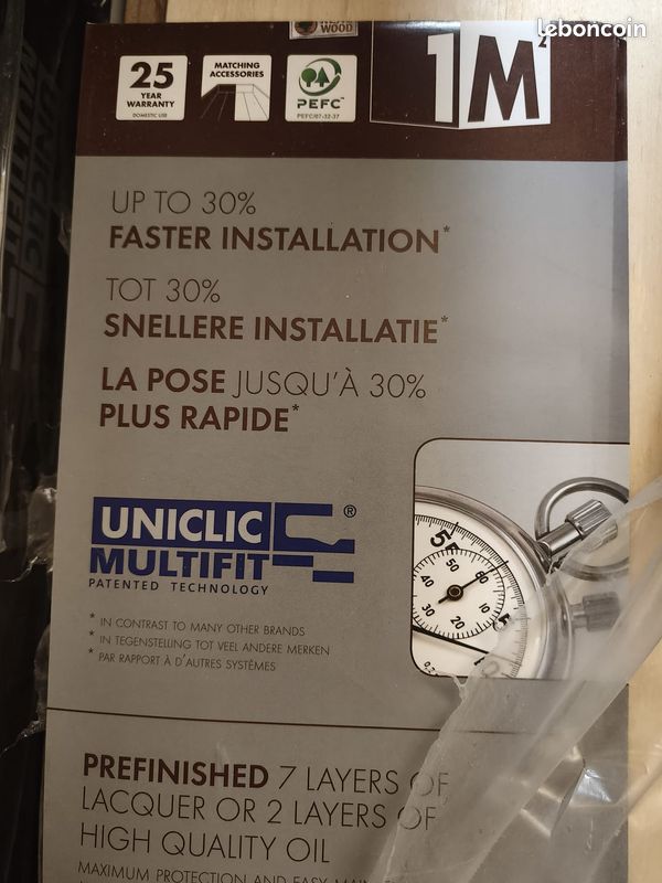 12m² quick step épaisseur 12.5mm parquet contrecollé cadenza chene blanc extra mat - luxueux (image 13)