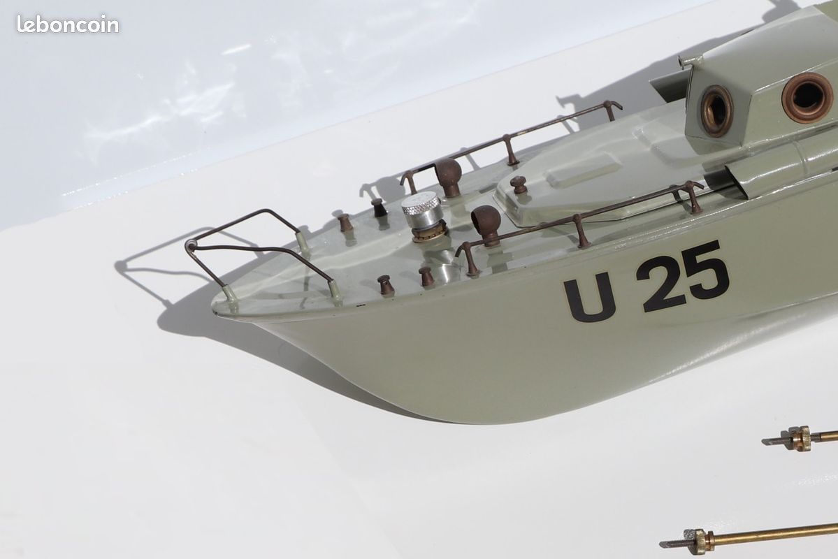 Jouet Ancien Gill – Vedette U25 Lance-torpille – Bateau Militaire