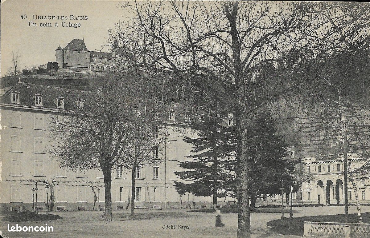 Carte Postale Ancienne 38 URIAGE-LES-BAINS - Un coin à Uriage (image 1)