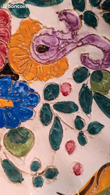 Assiette murale floral (image 3)