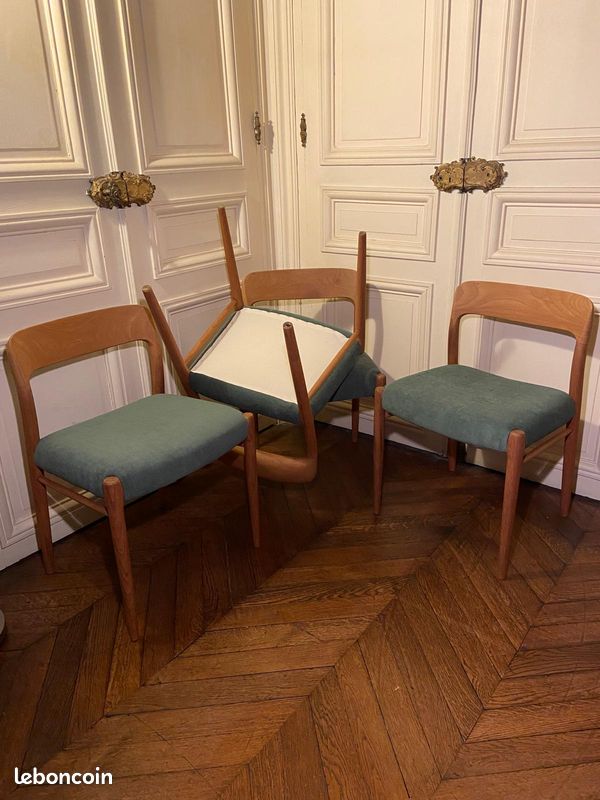 Chaises Niels Otto Moller modèle 75 (image 5)