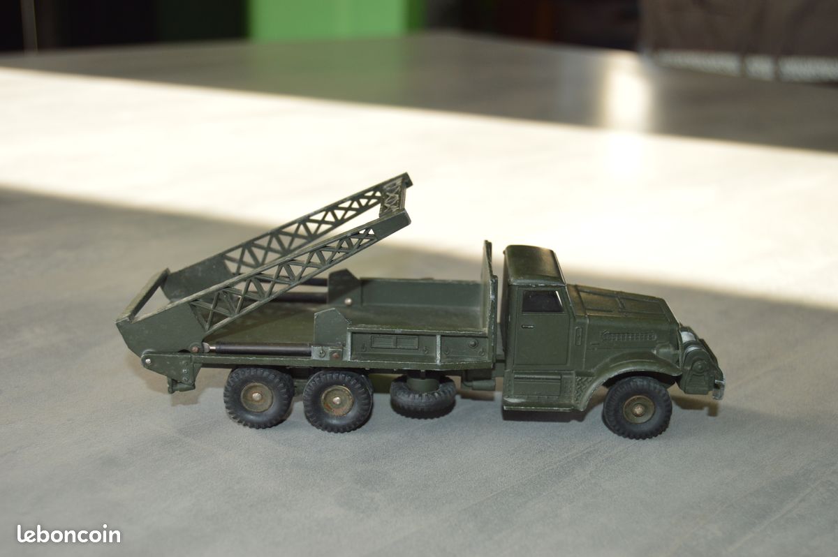 Dinky Toys 884 Camion Militaire Brockway Poseur De Pont Avec Nacelle - Occasion