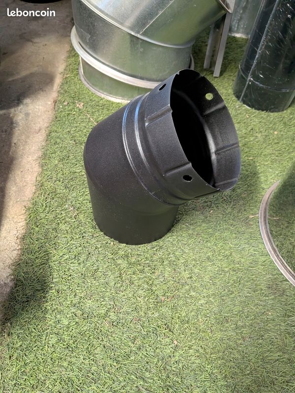 Conduit de fumee coude 150mm (image 1)