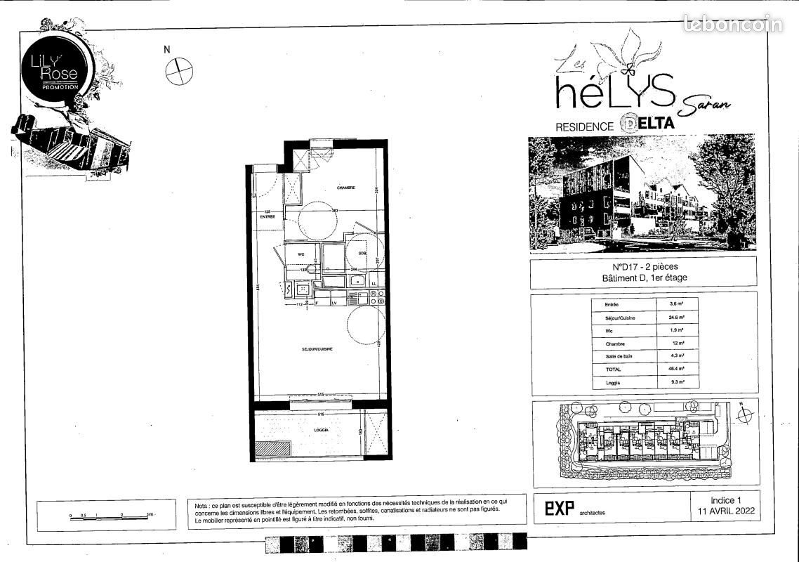 Appartement a louer saran - 2 pièce(s) - 46 m2 - Surfyn