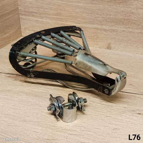 Selle cuir peugeot 1900 vélo ancien - Équipements vélos
