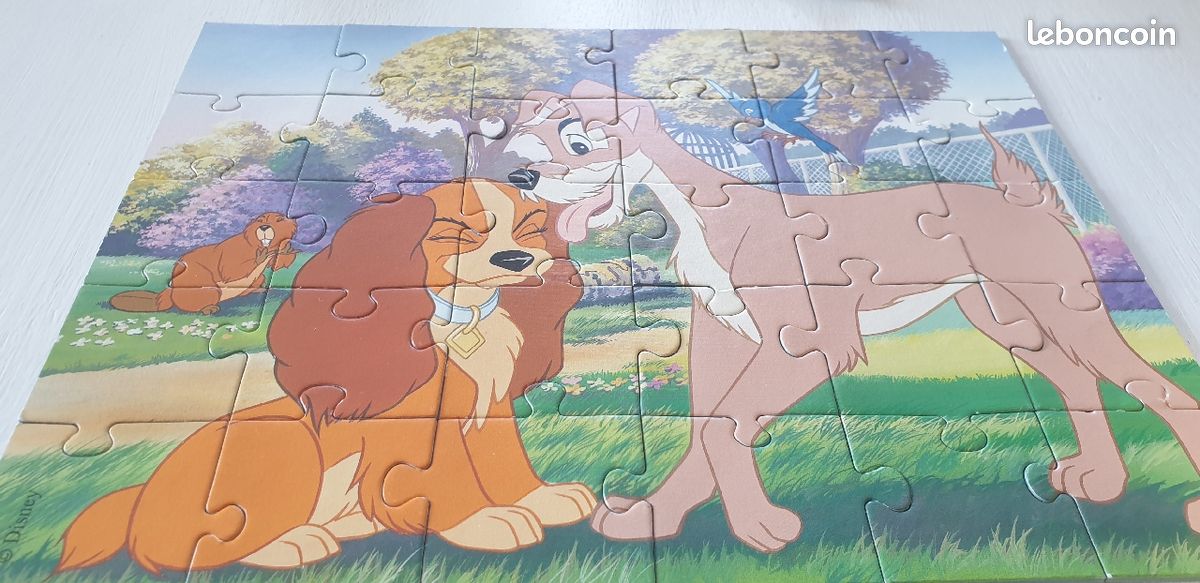 Puzzle de 30 pièces la belle et le clochard dès 4ans (image 7)