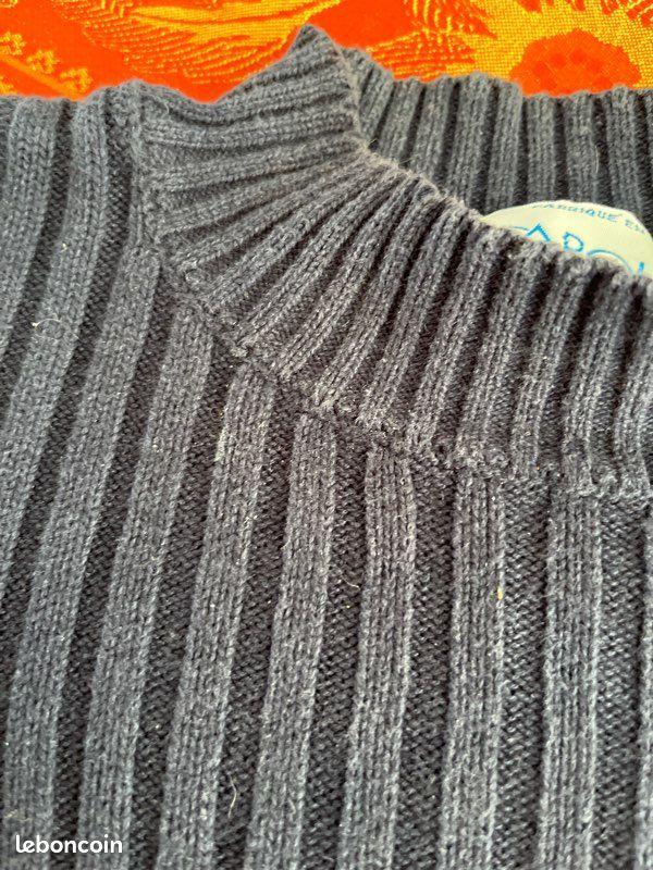 Petit Pulls CAROLL manche courtes bleu marine (image 4)