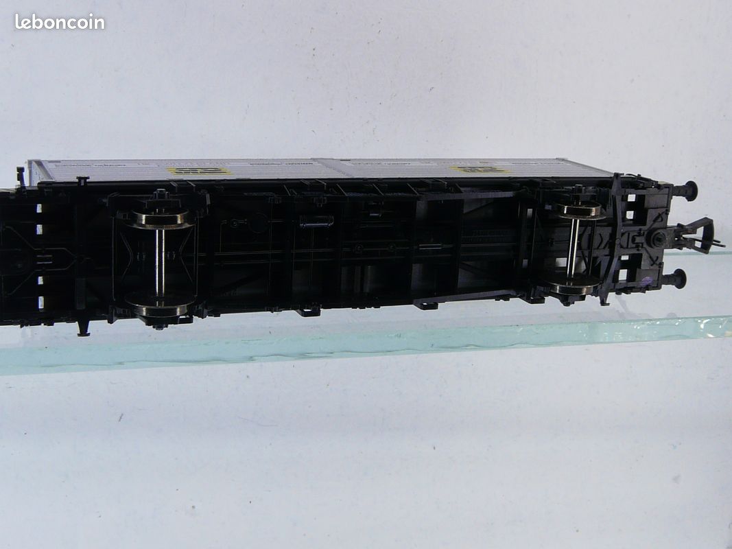 Wagon Porte-verre HERIS HO – Réf 16501-302 – Train Miniature, Boîte D'origine