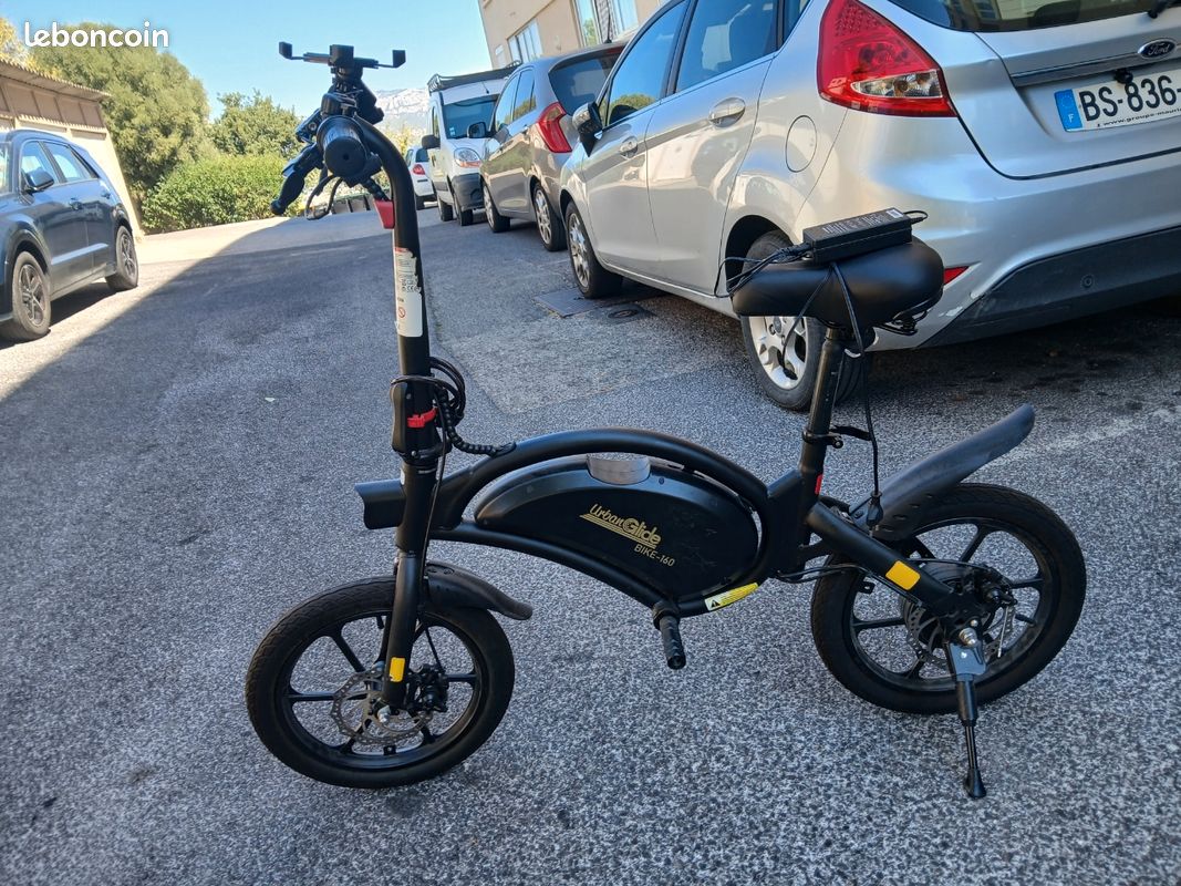 Draisiene élèctrique bike 160 350w 25km d’autonomie porte télephone avec antivol fournis avec chargeur fourni avec (image 1)