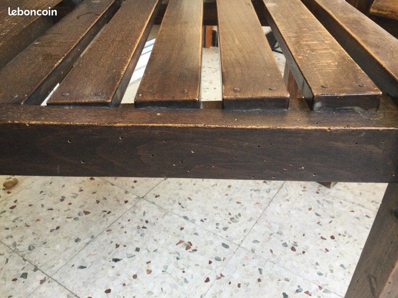 Paire de fauteuils vintage bois (image 9)
