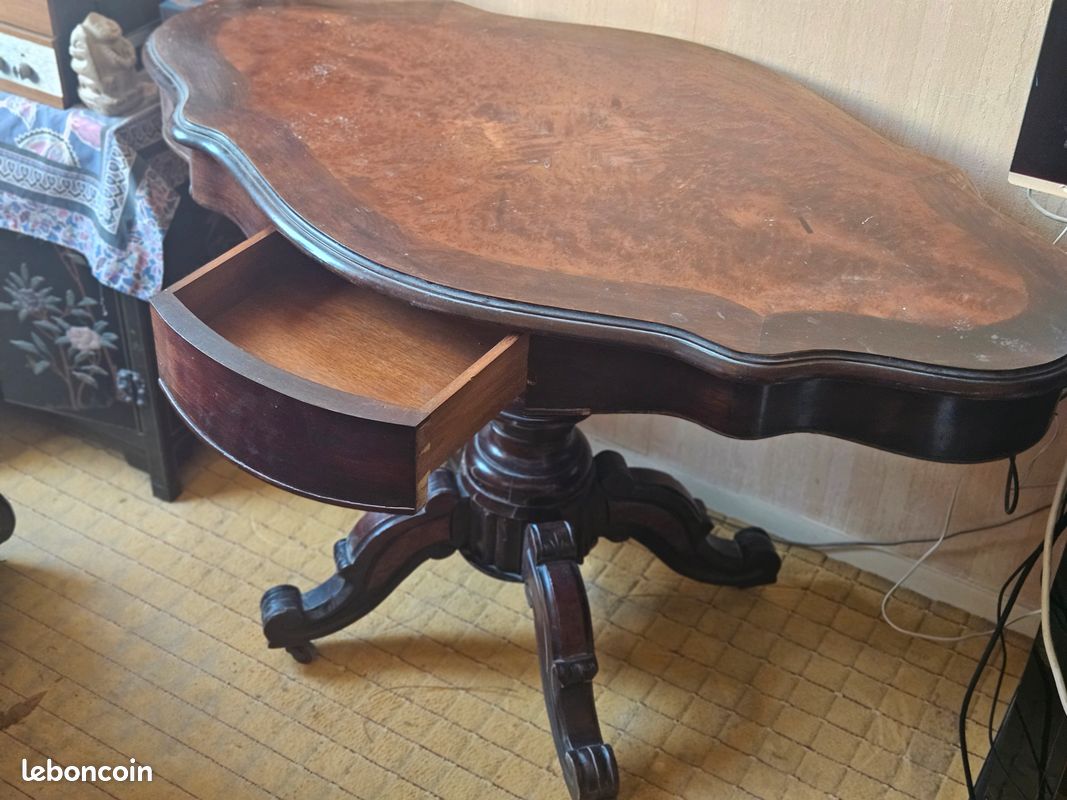 Table guéridon en acajou style Louis Philippe début 19è siècle (image 2)