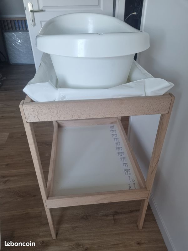 Table à langer Ikea + baignoire (image 5)
