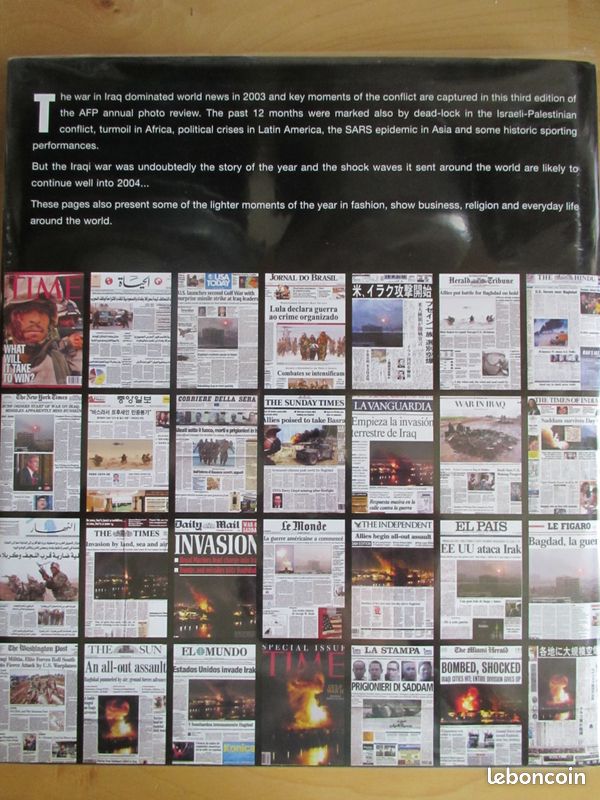 THE WORLD IN PHOTOGRAPHS AGENCE FRANCE PRESSE 2003 (ref biblio 6636) (image 3)