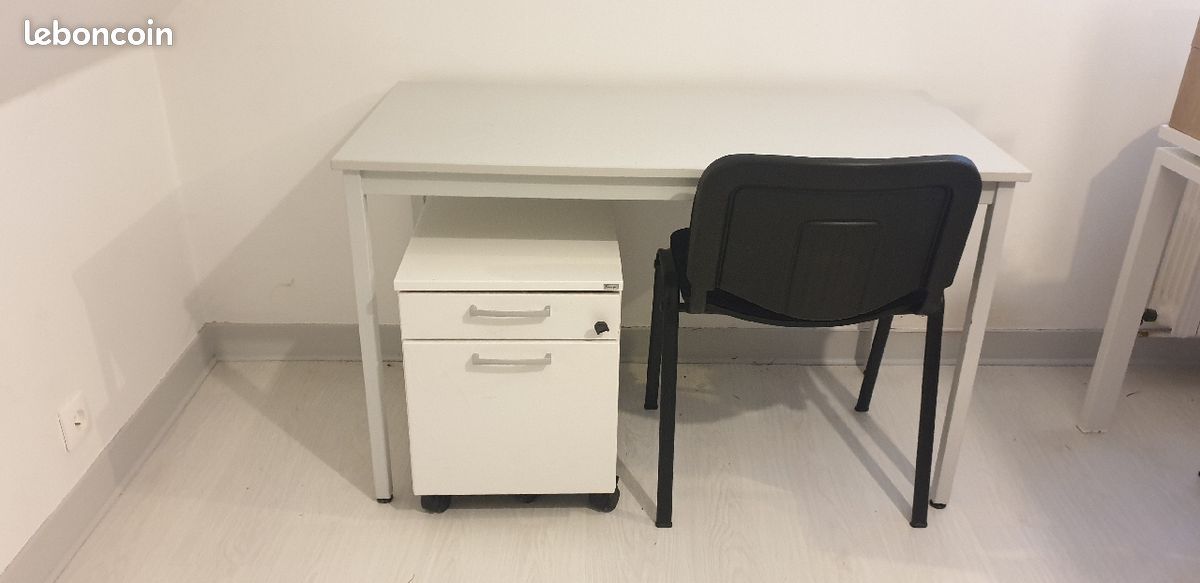 Ensemble bureau chaise et rangement (image 1)