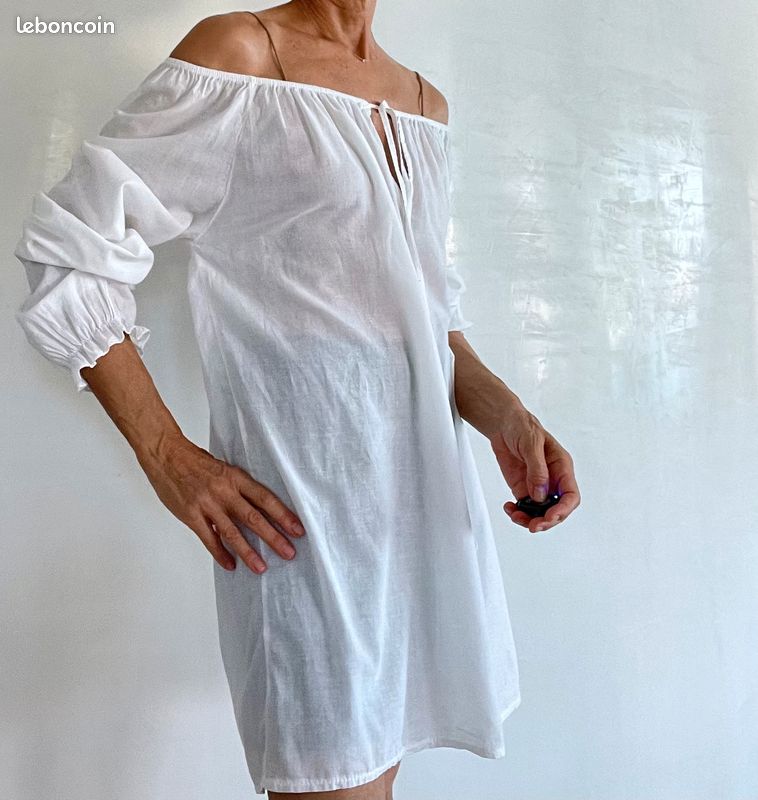 Tunique Longue Rouge Milano Taille M (38/40) - En Polyester Imprimé - Style Bohème