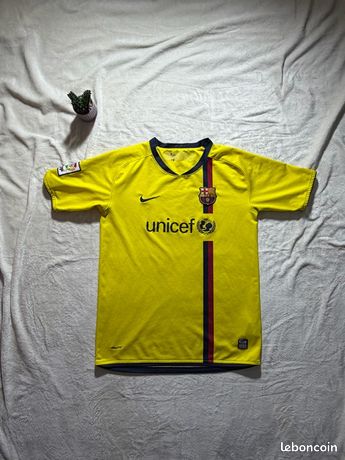 Maillot FC Barcelone 2008/2009 Bojan - Taille XL, Original Nike, Occasion Avec Défaut Sur Imprimé