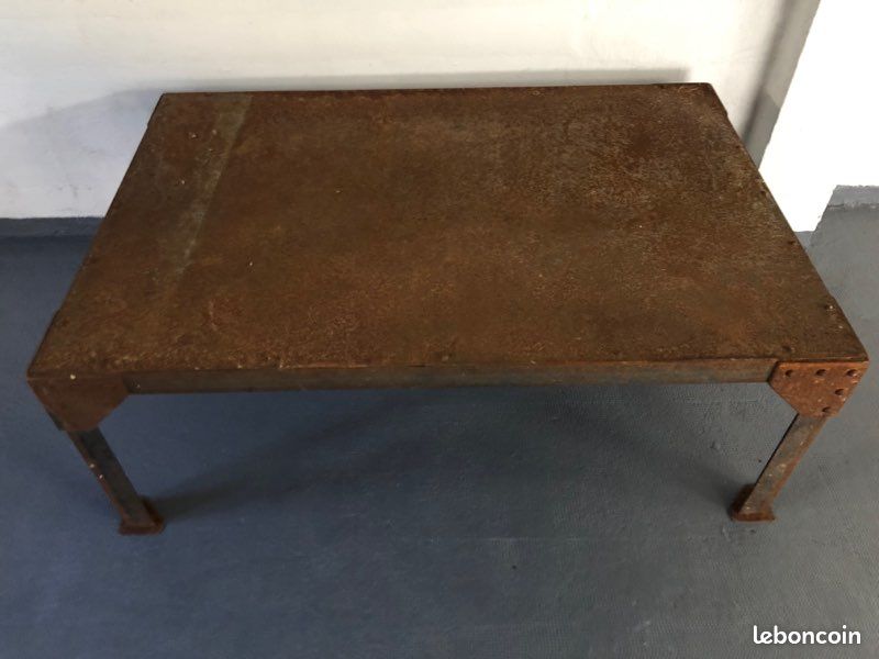 Table basse en fer forgé (image 1)
