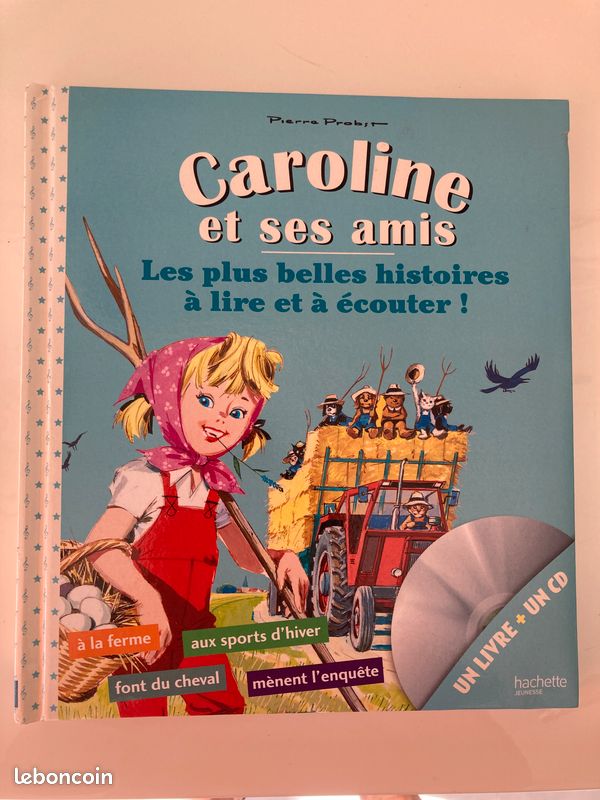 DVD EMBARQUEMENT IMMÉDIAT ET LIVRE CAROLINE ET SES AMIS P PROBST - Caroline à la ferme - aux sports d'hiver - fait du cheval - mène l'enquête - Pierre PROBST HACHETTE (image 9)