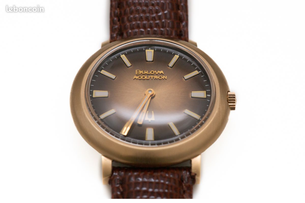 Montre Suisse de luxe vintage homme et femme Bulova Accutron plaquée or jamais portée (image 6)