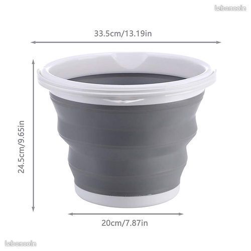 NEUF. Seau Pliable - 10litres en Silicone (image 2)