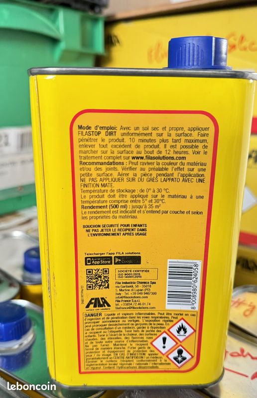 1 bidon Hydrofuge - Anti-saleté - Fila (image 2)