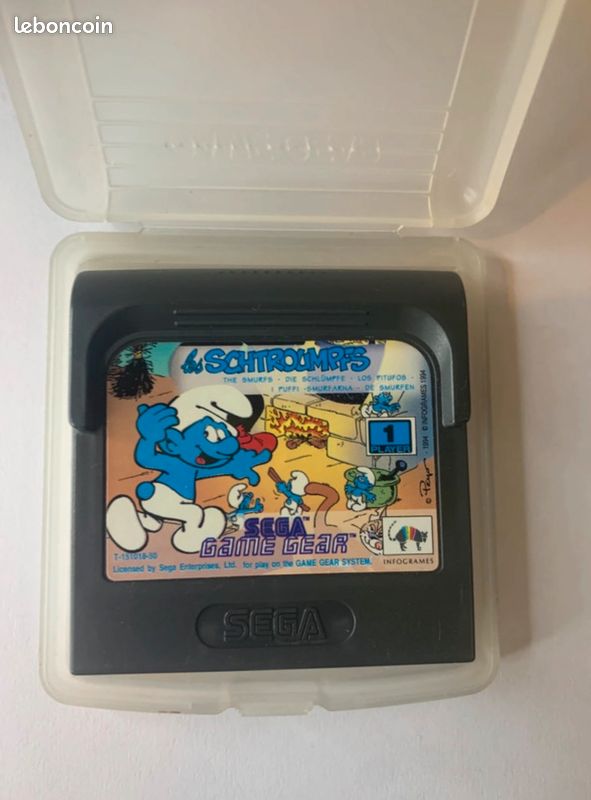Jeu Sega Game Gear Les Schtroumpfs - Complet Boîte - Bon état - Rétrogaming