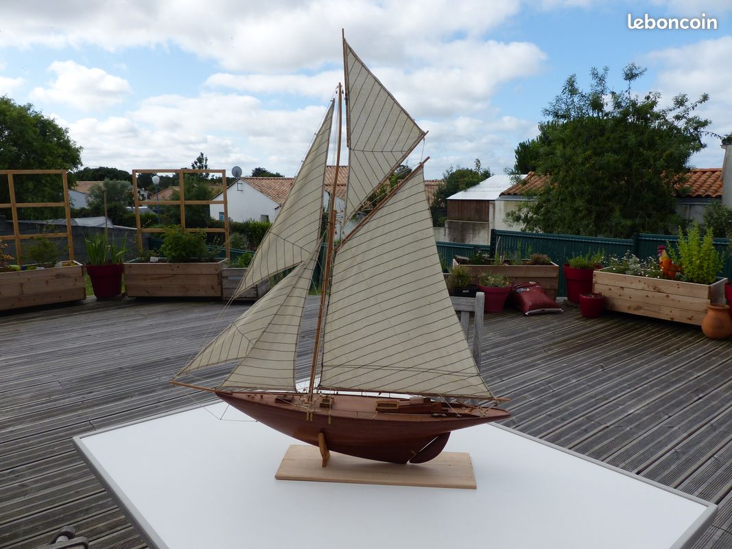 Maquette bateau en bois : Virginia American Schooner : Goélette