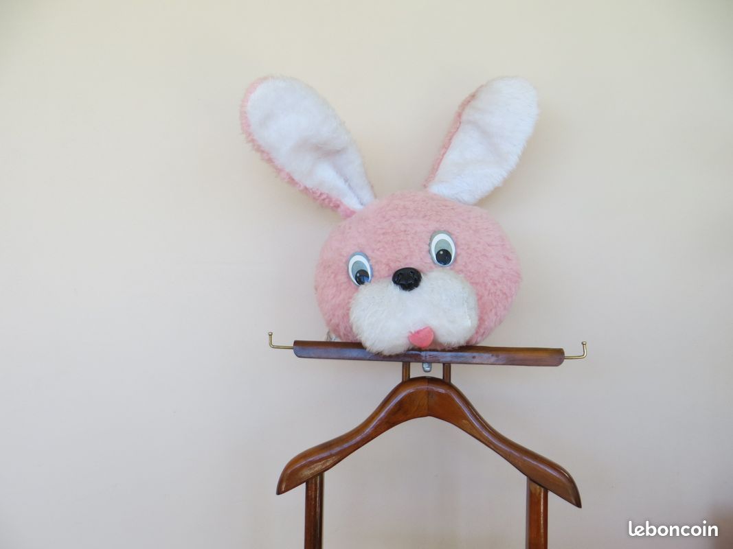 Porte-manteau ancien Pintel en bois pour enfant (image 2)