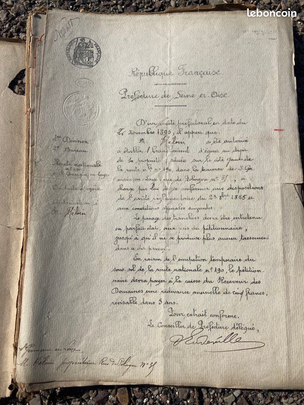 Antiquité - actés de vente (image 2)